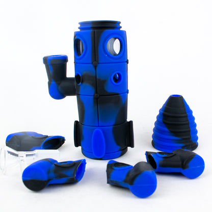 7.5" Rocket Silicone Water Pipe With Box