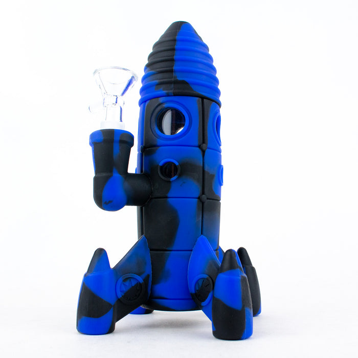 7.5" Rocket Silicone Water Pipe With Box