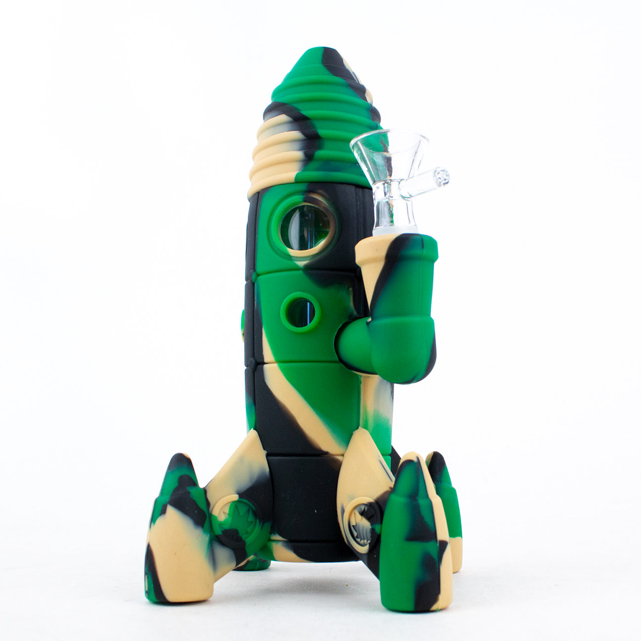 7.5" Rocket Silicone Water Pipe With Box