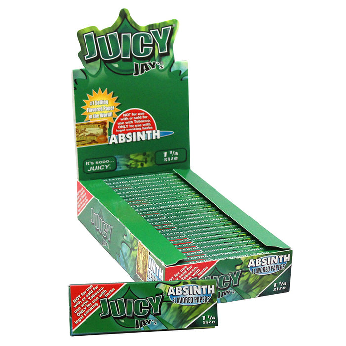 Juicy Jay's 1 1/4" Size Rolling Paper Absinth Flavor - Smoketokes