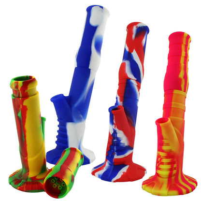13" 2-Piece Silicone Water Pipe - Smoketokes