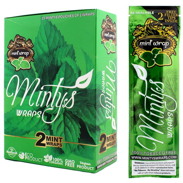 Minty's Organic Mint Wraps - Smoketokes