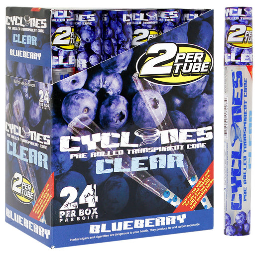Cyclones Clear Cone Blueberry Flavor - Smoketokes