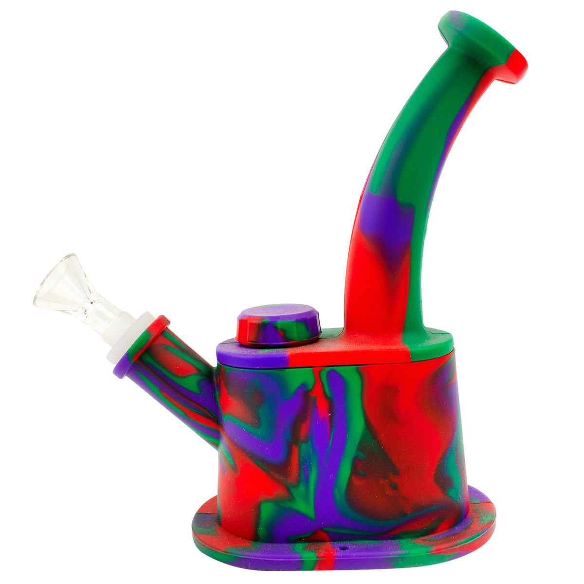 8" Bent Neck Silicone Water Pipe