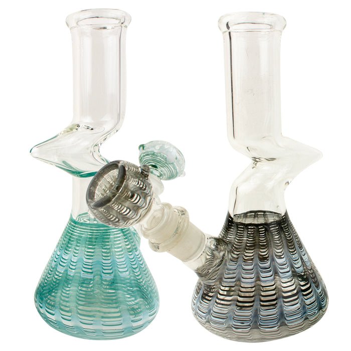 8" Zong Bent Beaker Glass Water Pipe