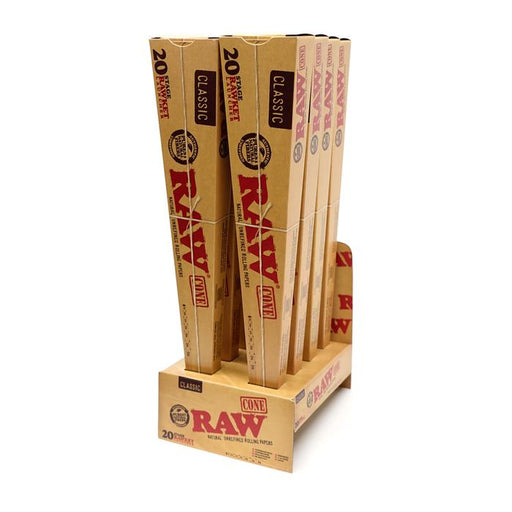 Raw Classic 20 Stage Rawket Pre-Rolled Cone - Smoketokes