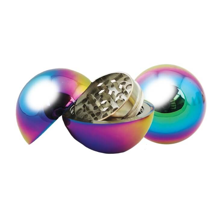 50mm Ball Rainbow Anodized Metal Grinder