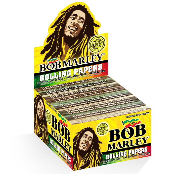 Bob Marley Extra Long Hemp Rolling Paper - 50ct./Display