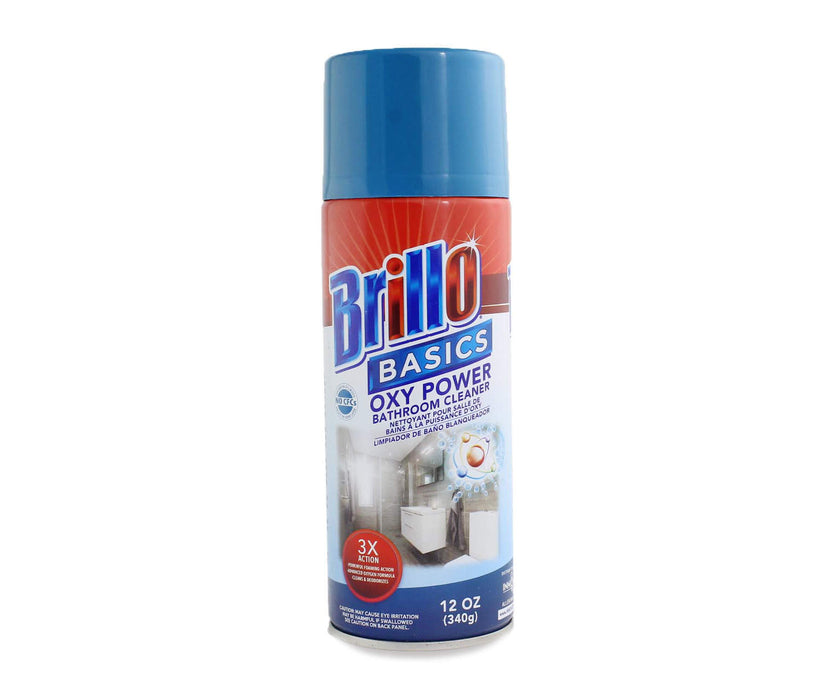 Brillo - Basics Oxy Power Bathroom Cleaner, 12 Oz. - Safe Stash Can