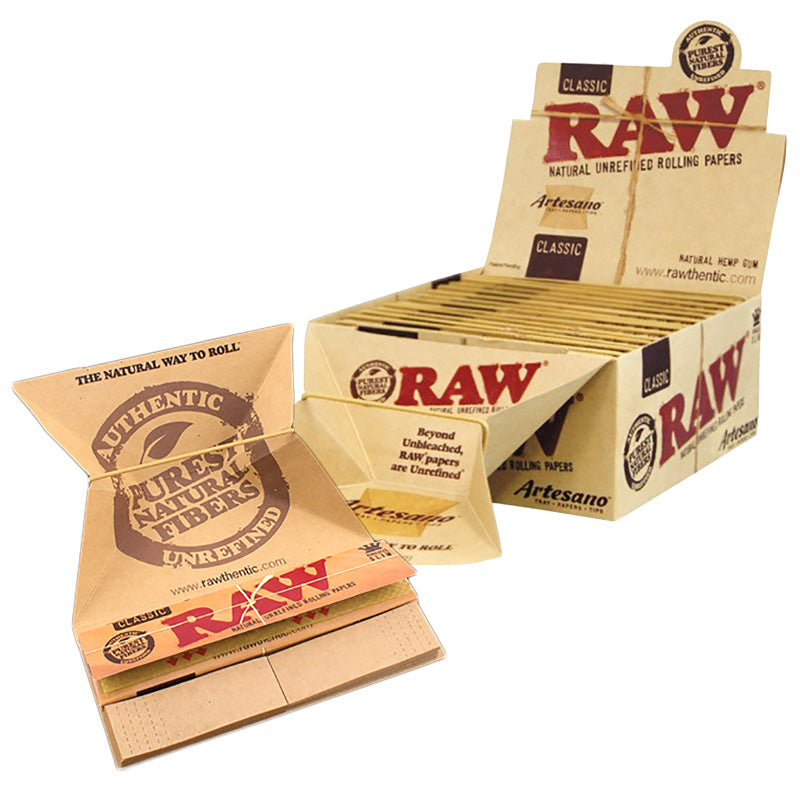 Buy RAW Organic Hemp Artesano King Size Slim Rolling Papers