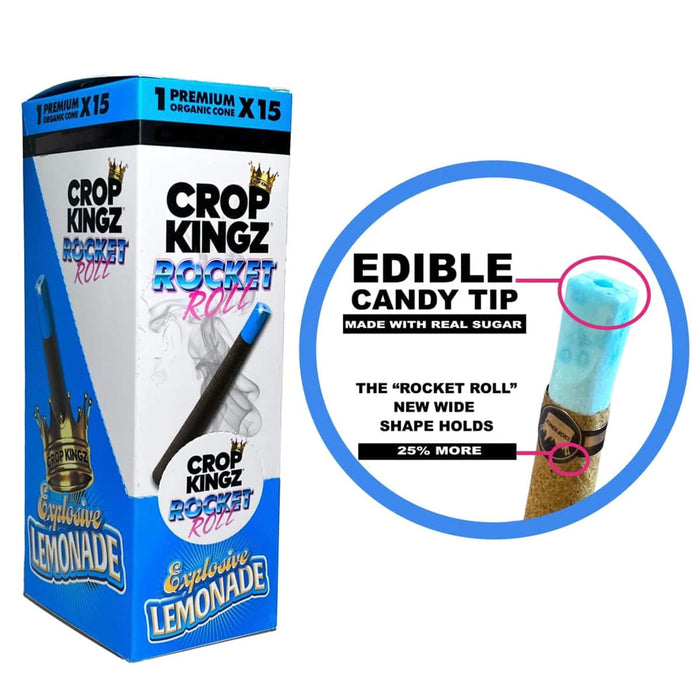 Crop Kingz Rocket Roll - Premium Organic Cone - (15Packs/Display)