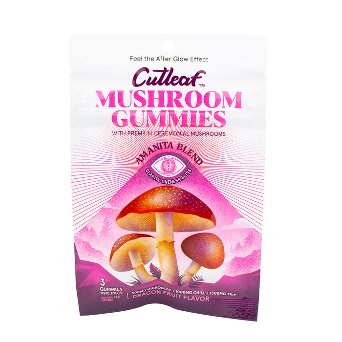 Cutleaf Mushroom "Amanita Blend" Gummies (3 per pack) 500mg