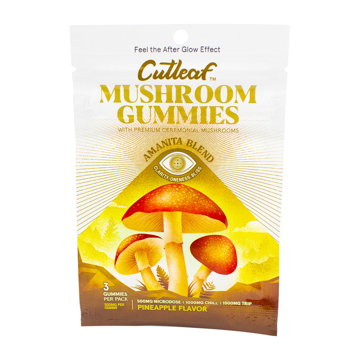 Cutleaf Mushroom "Amanita Blend" Gummies (3 per pack) 500mg