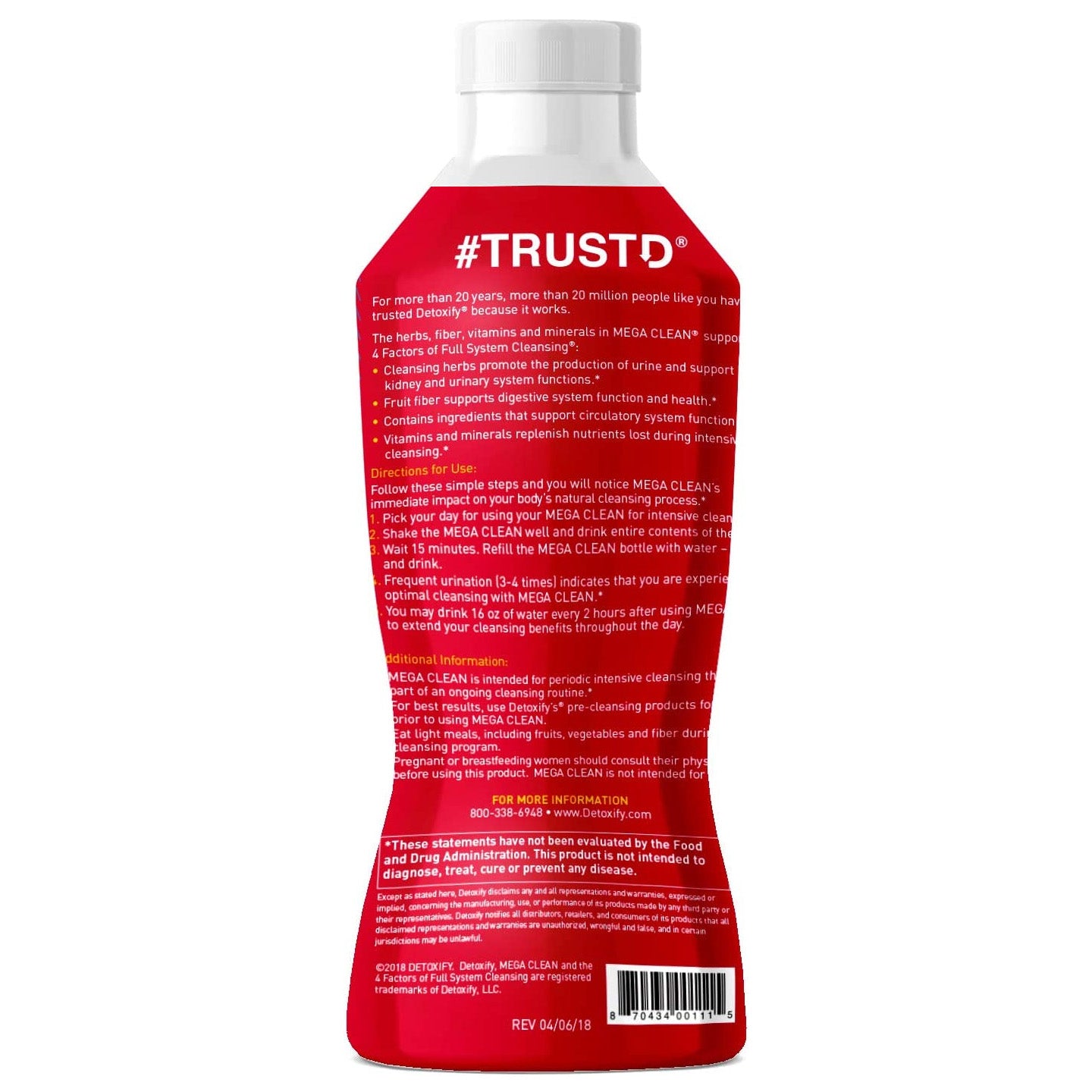 Detoxify Mega Clean 32oz 6/Case