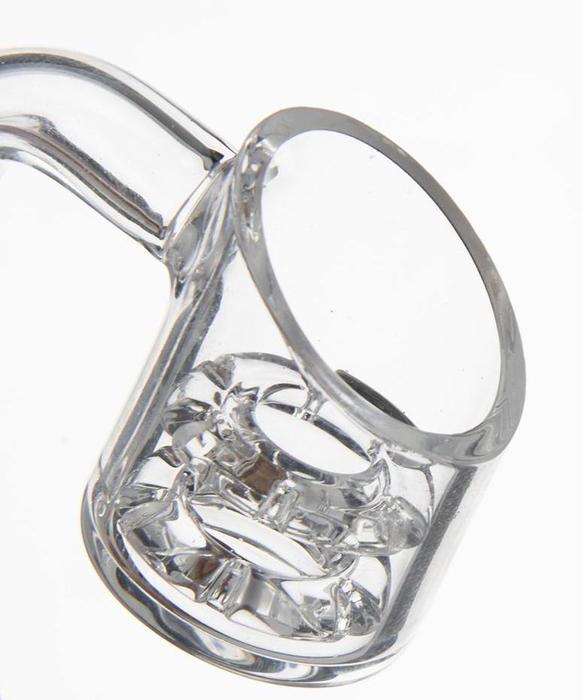 All Quartz Diamond Knot 90° Banger - 2mm
