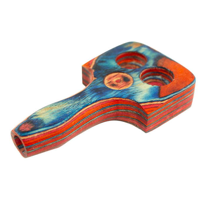 Double Bowl Wooden Hand Pipe