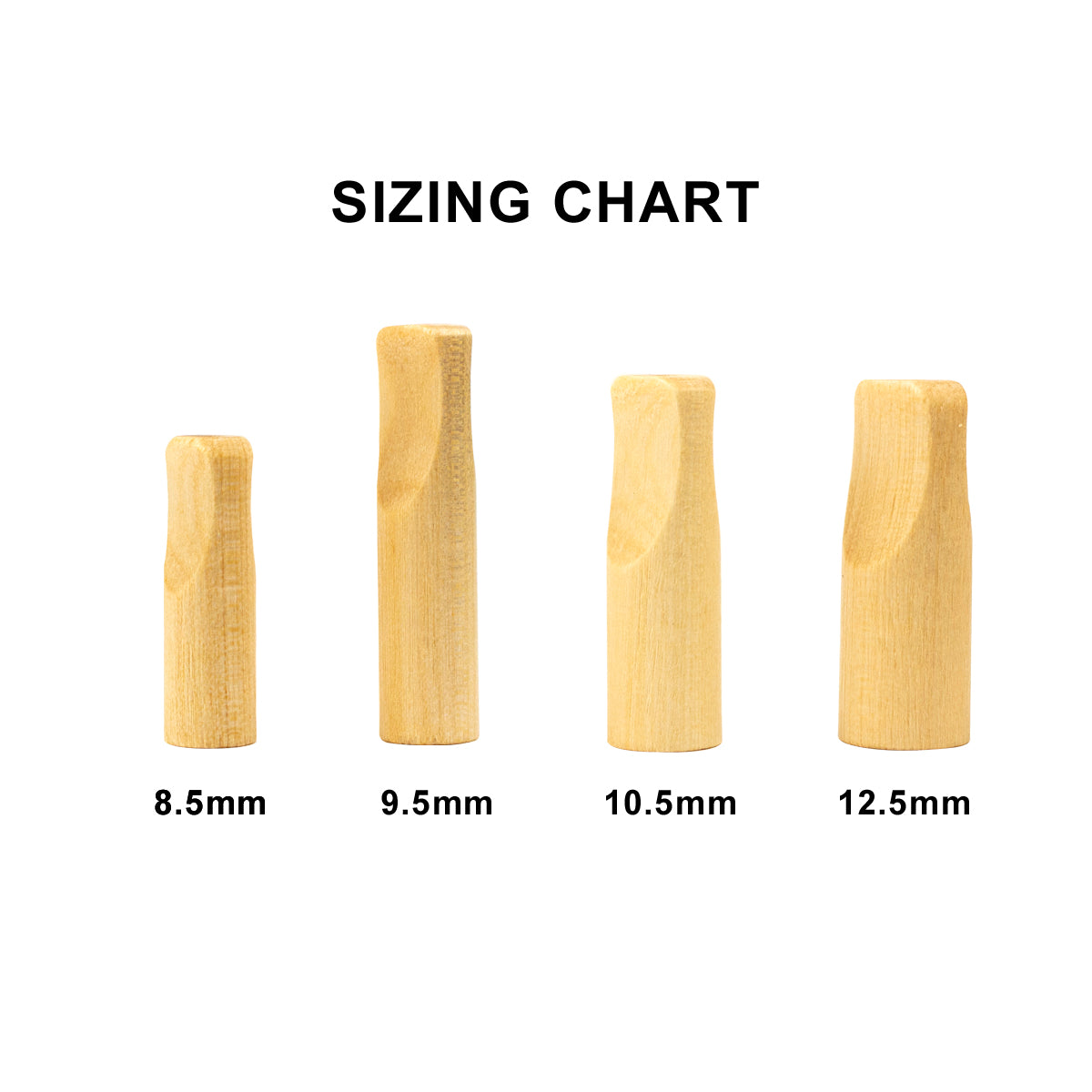 ENDO Wood Tips - 120 Count Per Jar - Various Sizes