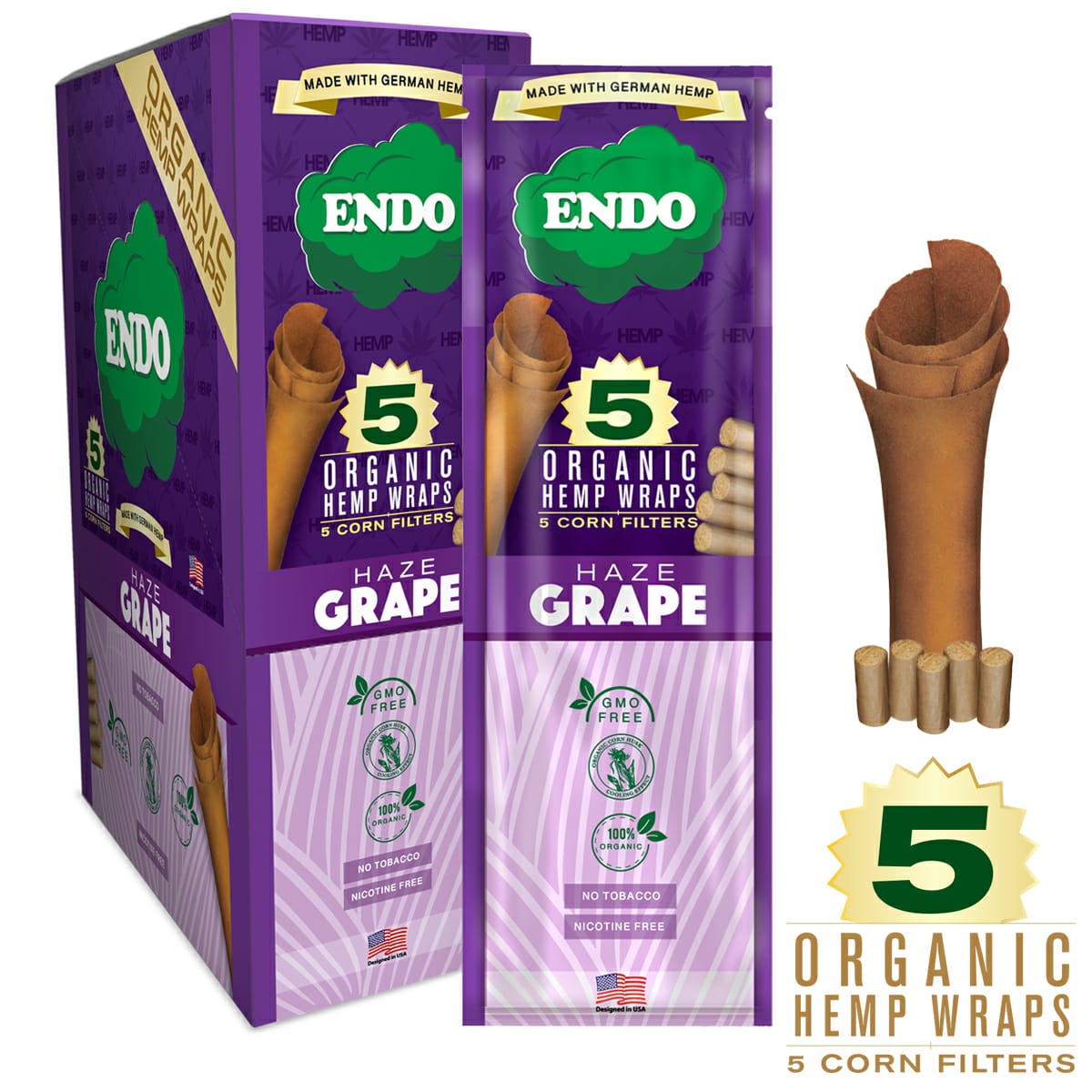 Endo Organic Hemp Wraps