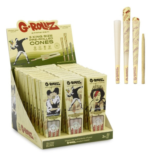 G-ROLLZ Organic Hemp King Size Cones