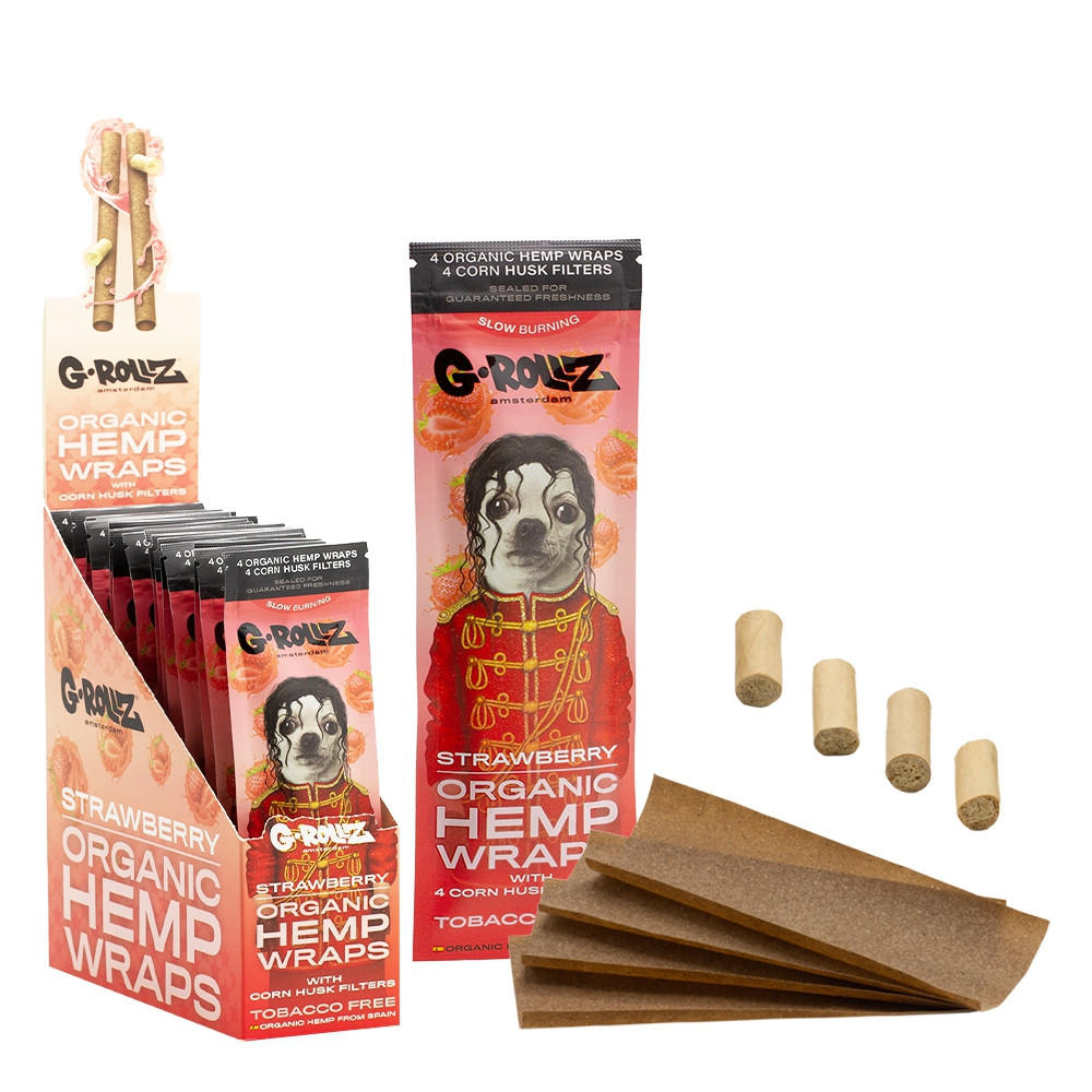 G-Rollz Pop 4 Organic Hemp Wraps with Filters