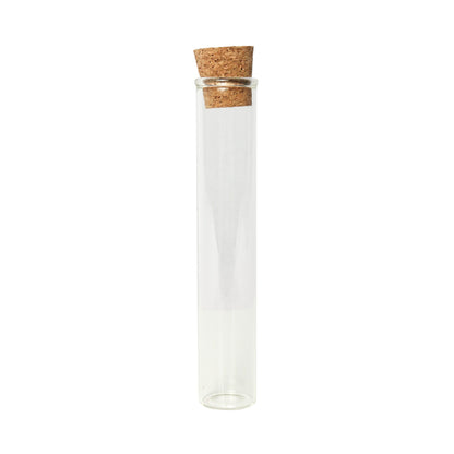 120mm Glass Pre-Roll Tubes with Cork - Wide Mouth