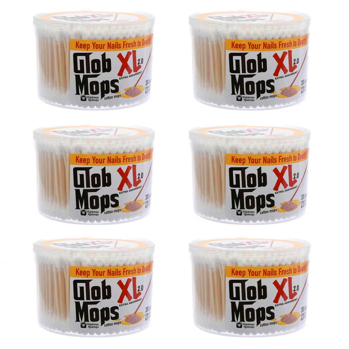 Glob Mops XL Cotton Swabs 6-Pack Bundle  (1800 Total Mops)