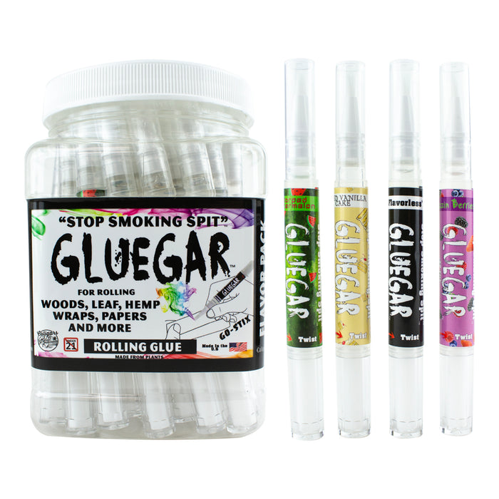 GlueGar - Go Stix "Mixed Flavor" 3ml Brush Pen (28 Per Jar)