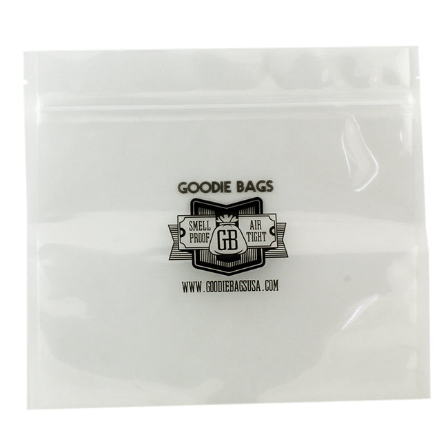 Goodie Bags Smell Proof Ziplock Large (7 11/16” x 7”) Clear (5 Bags)