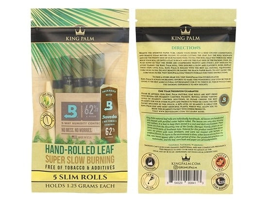 King Palm - 5 Slim Rolls - 1.5g - 15pk Display