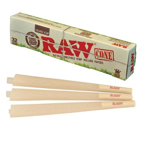 Raw Organic King Size Slim Cone - 12 Packs/Display