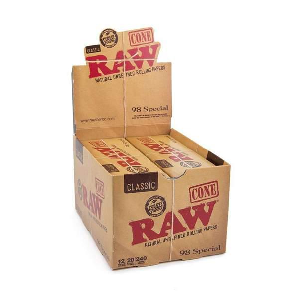 Raw Classic 98 Special Cones (20 Cones Per Pack/ 12 Per Display)