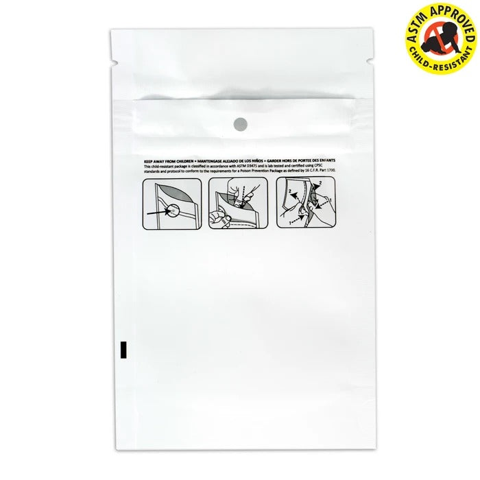 Child Resistant Mylar Bags 1/2 oz. (50 Pack)