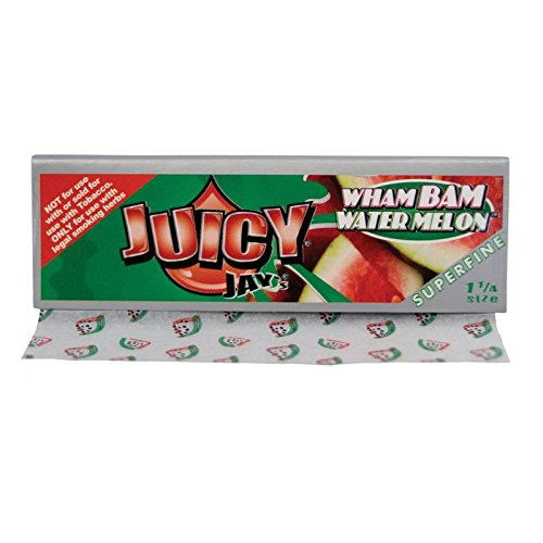 Juicy Jay's Superfine 1 1/4" Size Rolling Paper Wham Bam Watermelon Flavor