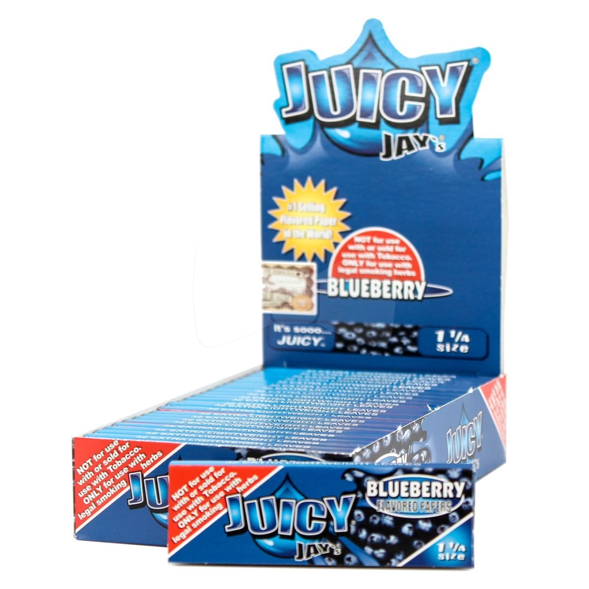 Juicy Jays 1 1/4 Blueberry Flavored Rolling Papers