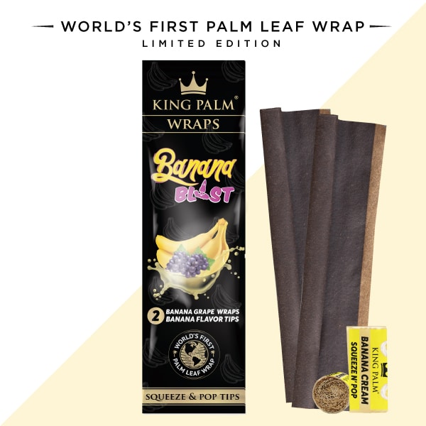 King Palm Banana Blast Wraps XL (15pk Display)