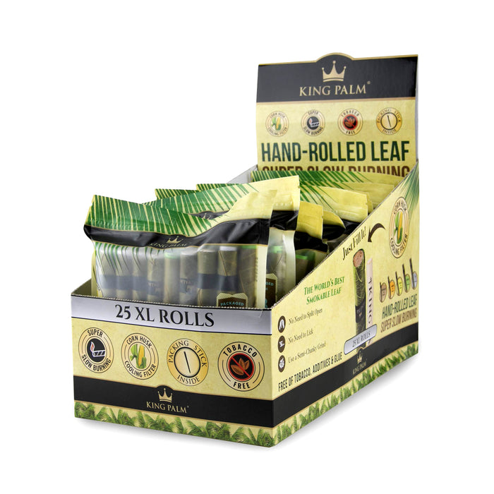 King Palm - 2 XL Rolls - 3g - 25 per Pouch/ 8 Pouch Display