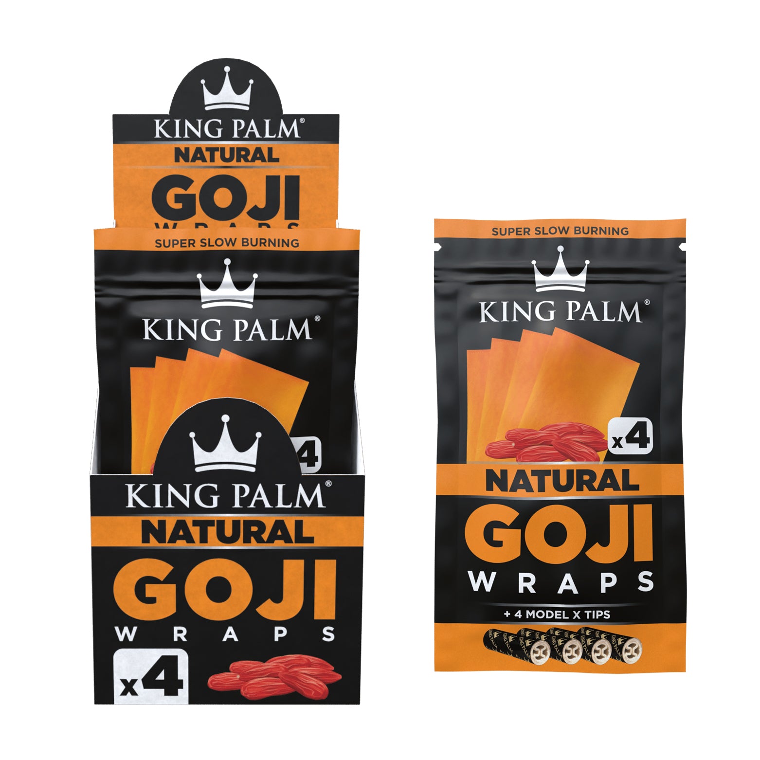 King Palm Goji Berry Wraps (15pk Display)