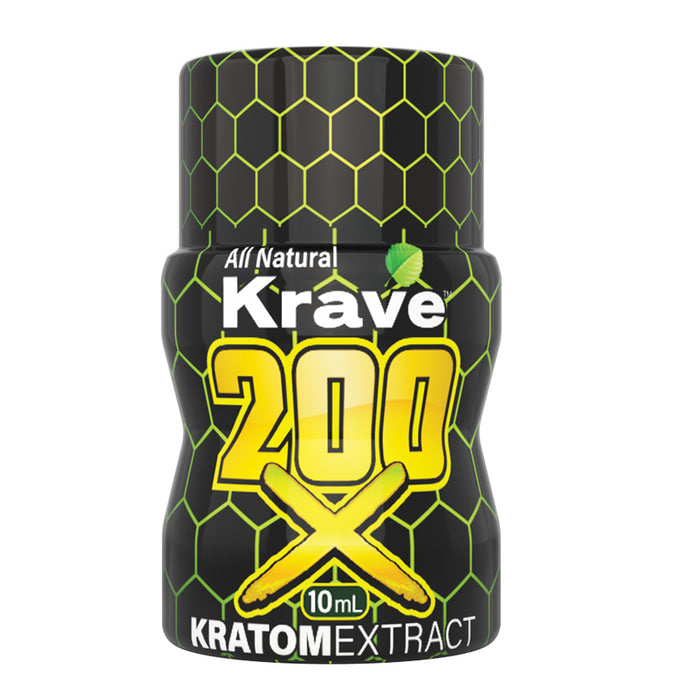 Krave Kratom 200x Extract Liquid Shots 10ml (24pcs/Display)