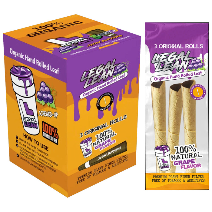 Legal Lean Natural Cone Leaf Wraps (King Size - 3 Cones/Pack)