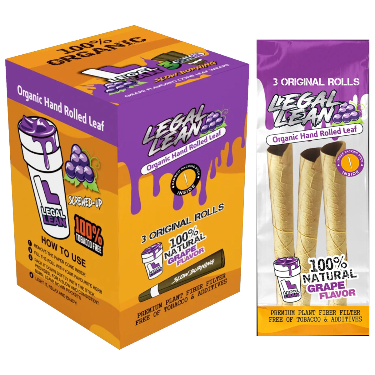 Legal Lean King Size Cone Wraps Wholesal