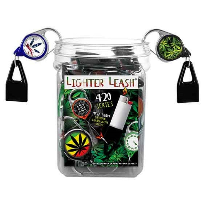 Premium Lighter Leash Jar 420 Edition