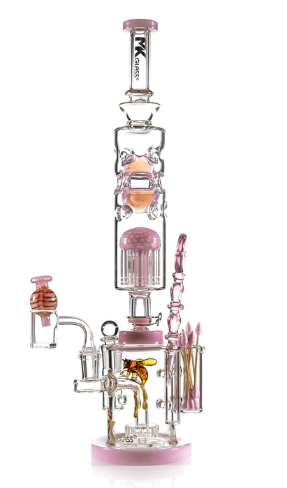 MKAT4 Honey Bee Nectar Collector Iso Station / Dab Rig by MK 100 Glass