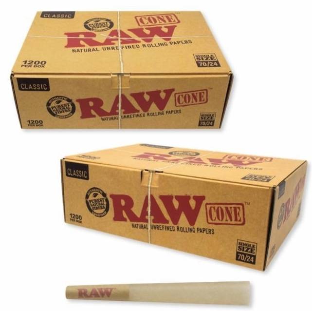 Raw Classic Cones Single Size 70/24 - 1200ct