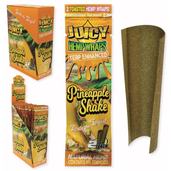 Juicy Terp Enhanced Hemp Wraps – Pineapple Shake