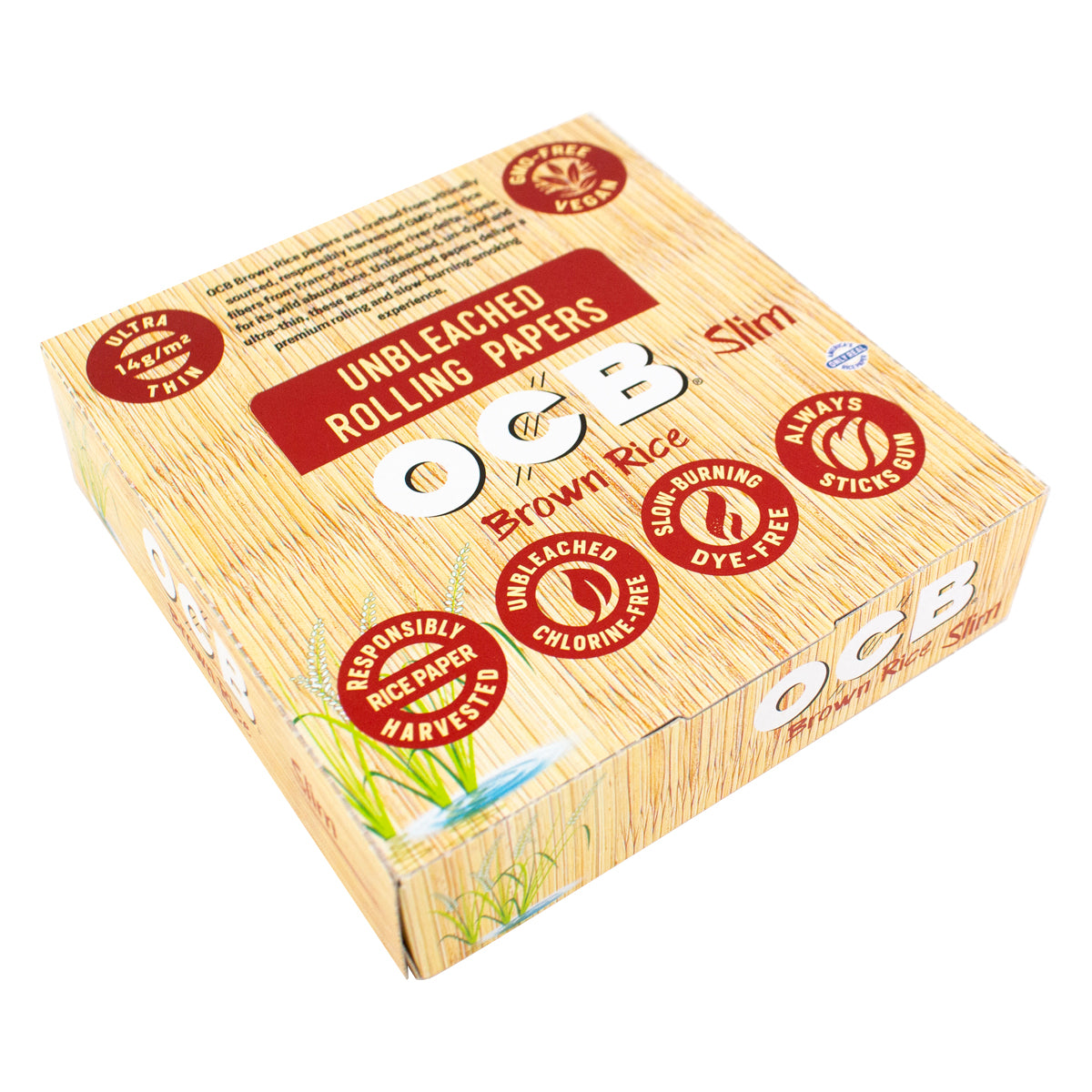 OCB Brown Rice King Size Slim Rolling Papers