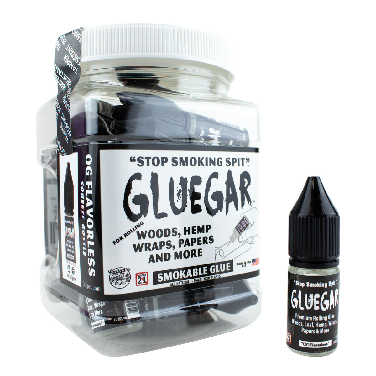 OG Flavorless Gluegar Squeeze Bottle 10ML (20 Per Jar)