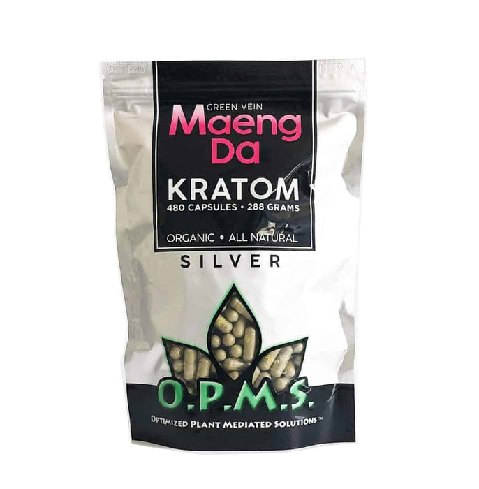 OPMS Kratom Silver (Capsules) 480 Count (288 Grams)