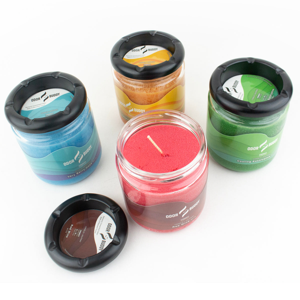 Odor Buddy  Candle w/ Ashtray Lid (11 Scents)
