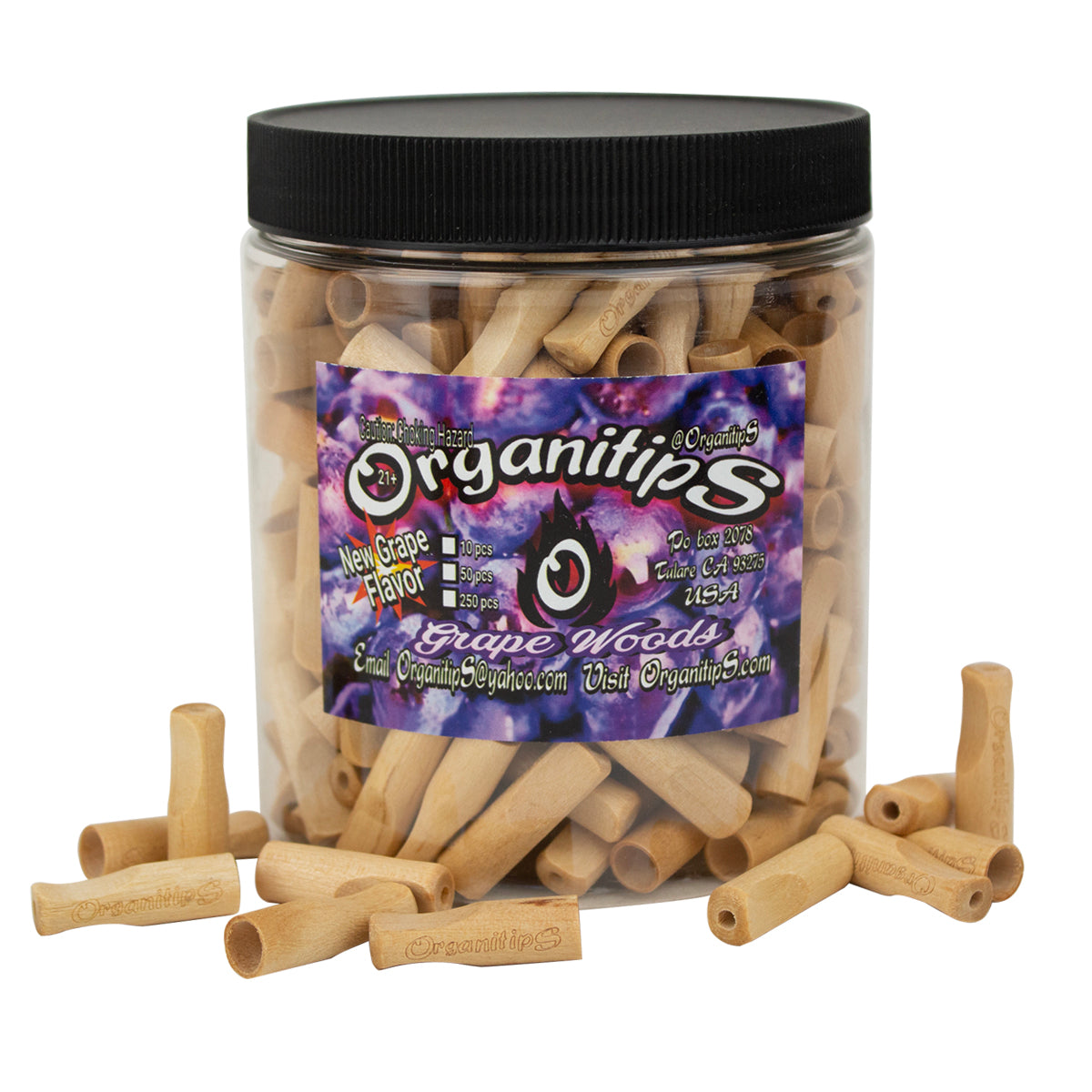 OrganitipS Grape Wood Tips 250pc