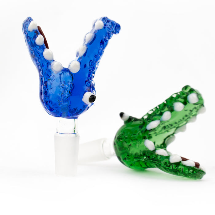 Alligator Glass Bowl - Assorted Colors